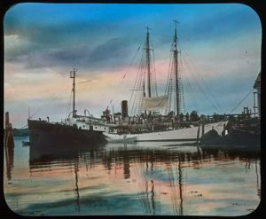 Image of Bowdoin and S.S. Peary at Dock, Wiscasset